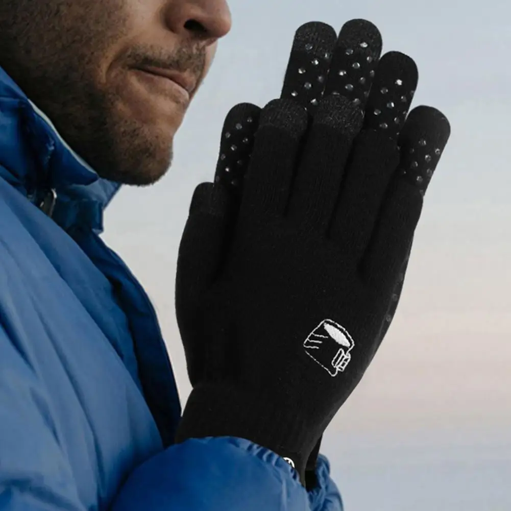 

Перчатки женские зимние для сенсорных экранов, теплые велосипедные перчатки с противоскользящим силиконовым покрытием