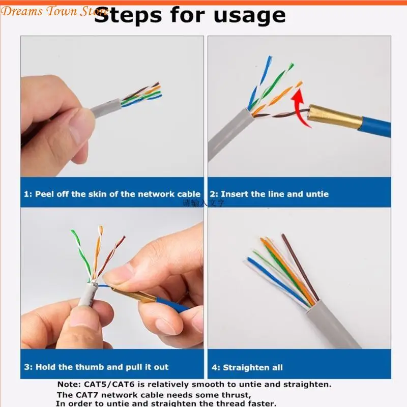 HX6AネットワークツールCAT5 CAT6 CAT6 CAT7ネットワーキングワイヤールーザーエーテルメットケーブルセパレーター