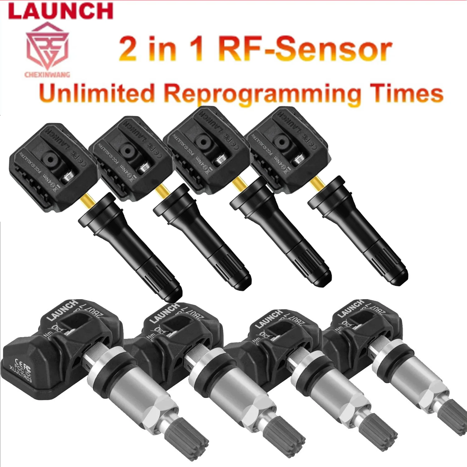 LAUNCH X431 2 in 1 RF-SENSOR 315MHz & 433MHz TPMS Sensor Tire Repair Tools Scanner Tire Pressure Sensors Tester Programming