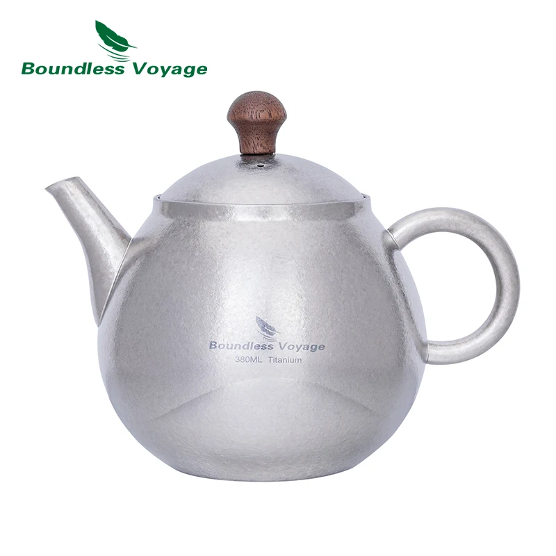 

Boundless Voyage Titanium Kungfu Teapot Mini Camping Coffee & Tea Pot Ultralight Kettle for Outdoor Backpacking Hiking Ti3107D