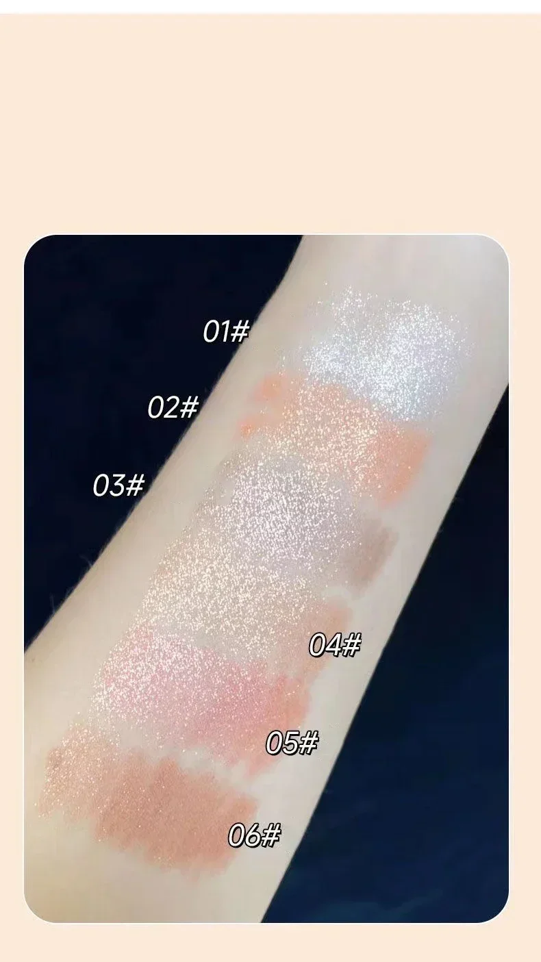 Barra de sombra de ojos con purpurina de doble punta, resistente al agua, nacarada, champán, oro, paleta de sombra de ojos, bolígrafo brillante, cosméticos, herramienta de maquillaje