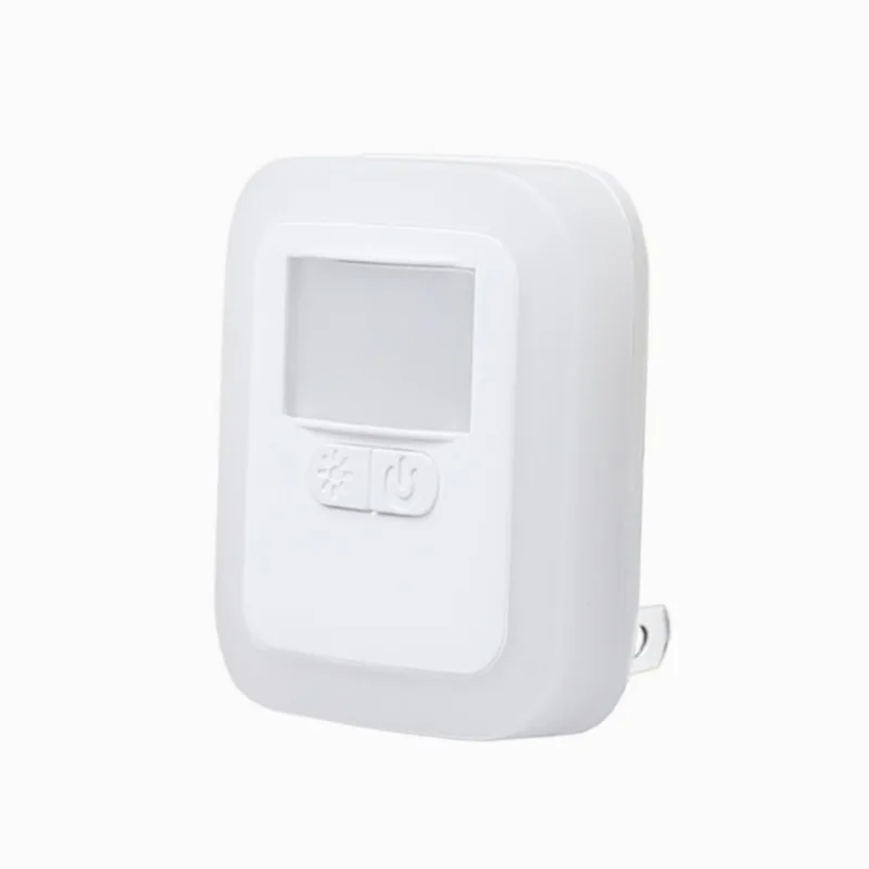 Bedroom Led Night Light remote control Wall Socket Lamp  Plug Warm White Light-control Sensor Bedroom Light Home Decoration