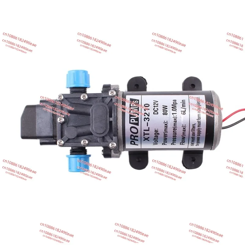 12V24V80W miniature high pressure car wash water pump electric diaphragm pump self-priming agricultural sprayer pump