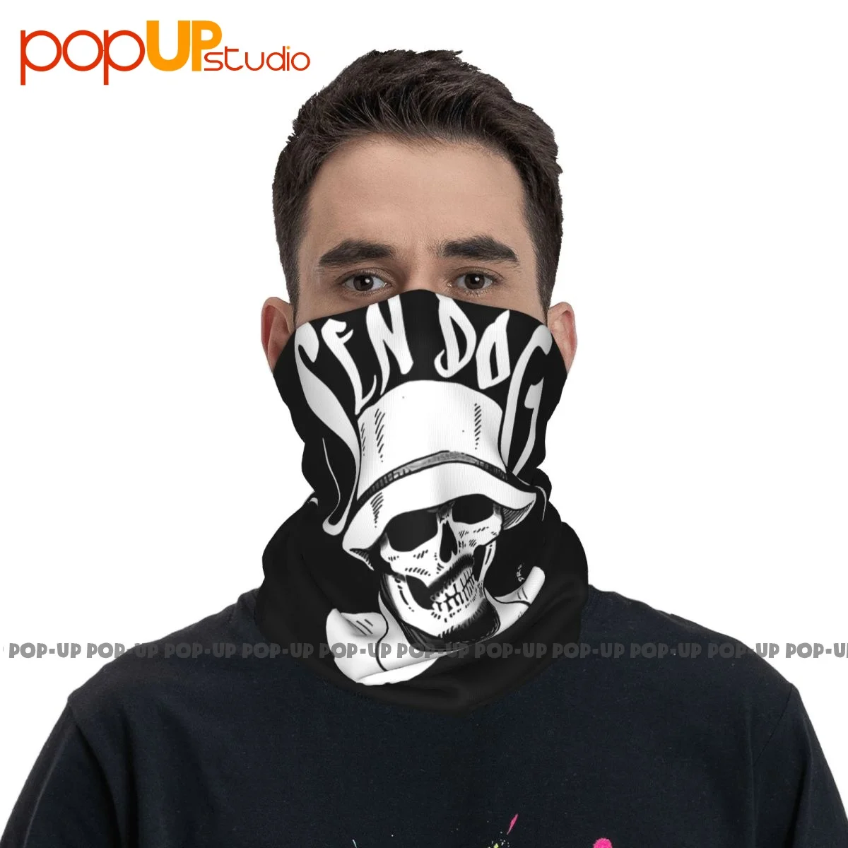 Sen Dog Skull Cypress Hill Old School Stoner Rap Voodoo Sugar Neck Gaiter Bandana, bufanda, máscara facial