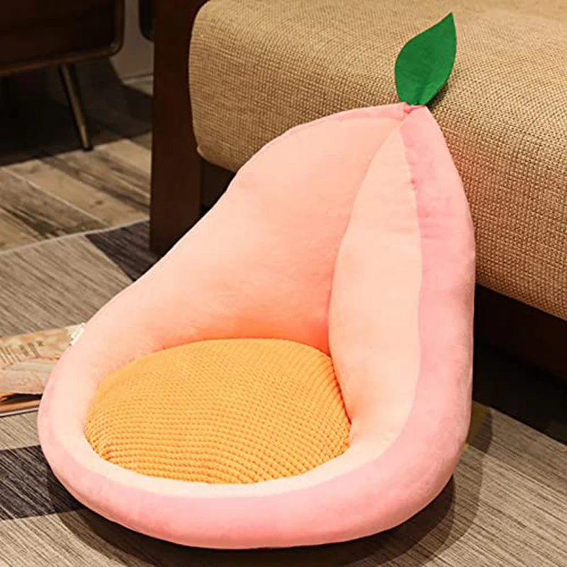 Chair Cushion Cute Fruit Shaped Chair Cushion Thicken Plush Seat Cushion Chair Pad Back Support Armchair Pillow Seat Cushion