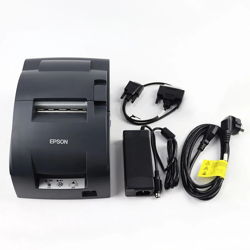 90% New Epson TM-U288D Impact Printer with RS232 Serial Port Dot Matrix Recepit Printer Kitchen bar POS printer, same as TM-U220