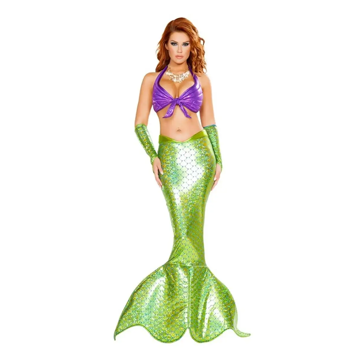 

Новинка 206, бикини для ролевых игр на Хэллоуин, костюм русалки, женская модная сценическая одежда с хвостом принца Fi