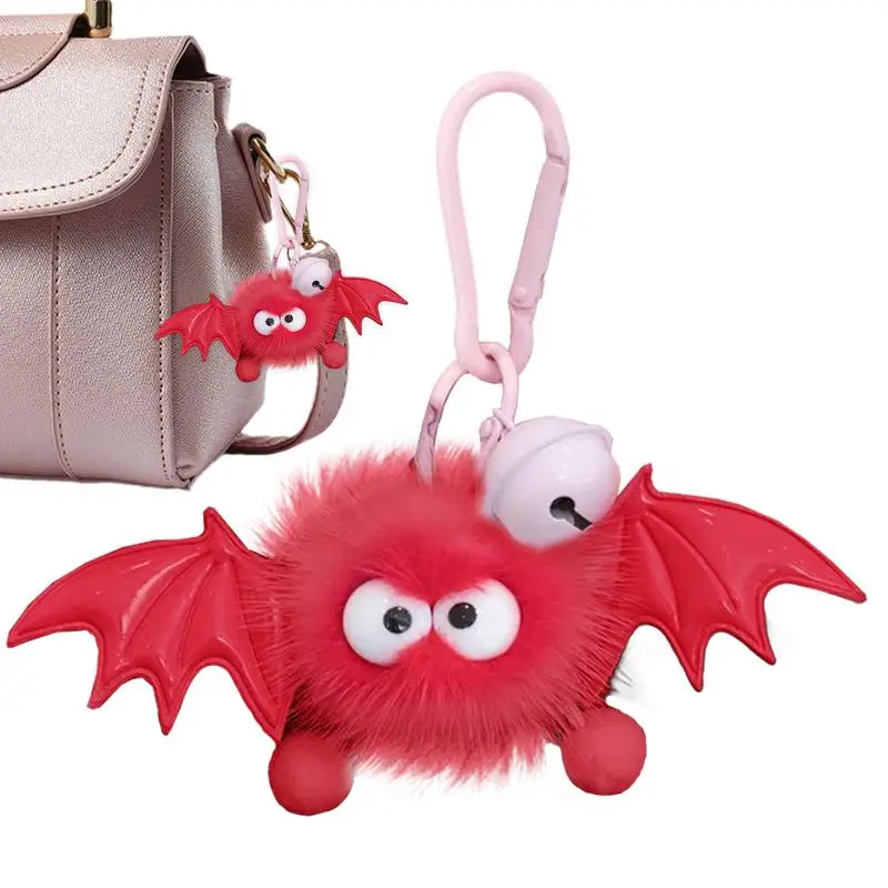 

Plush Pendant Keychain Little Demon Stuffed Plush Doll Fashion Trend Keychain Decoration For Mobile Phones Backpacks Bags Car Ke