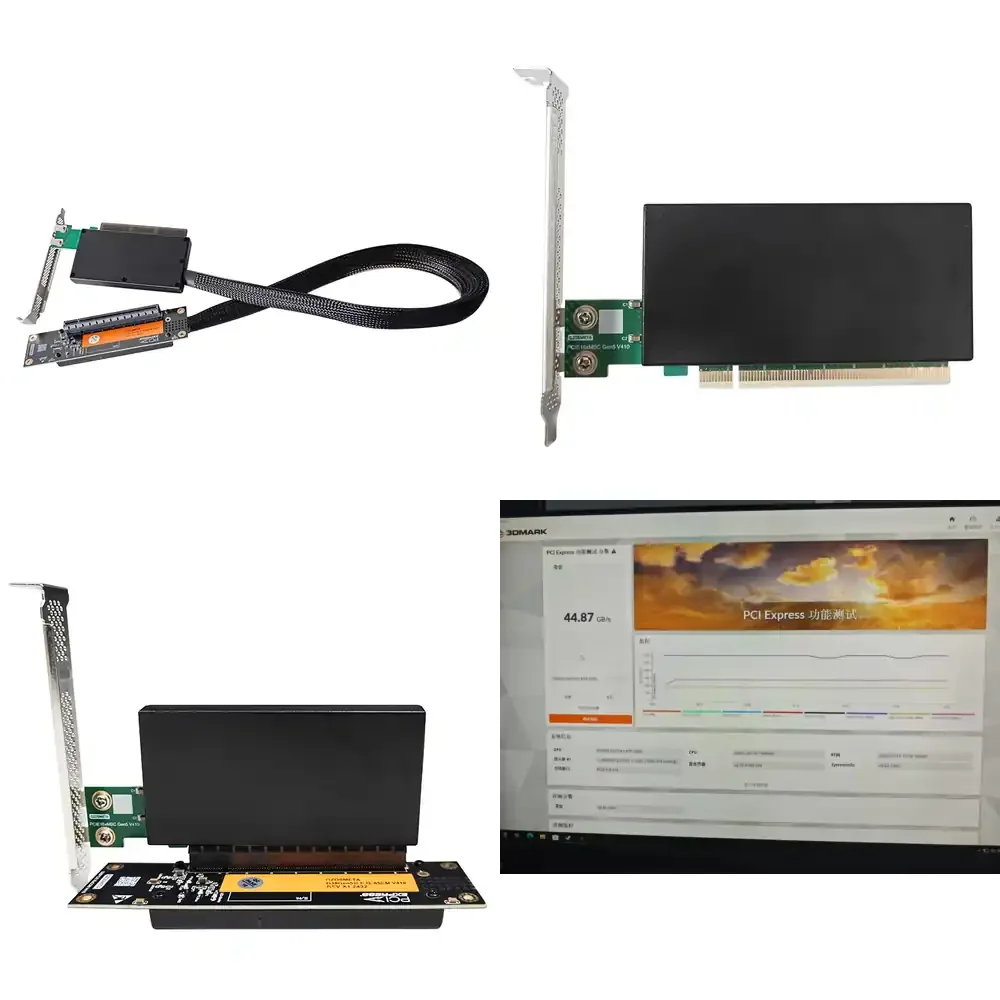 GEN5 PCIe 5.0 x16 GPU Extension Cable 85cm for AI Server GPU Data Cable for Graphics Card Mining Rig High Speed