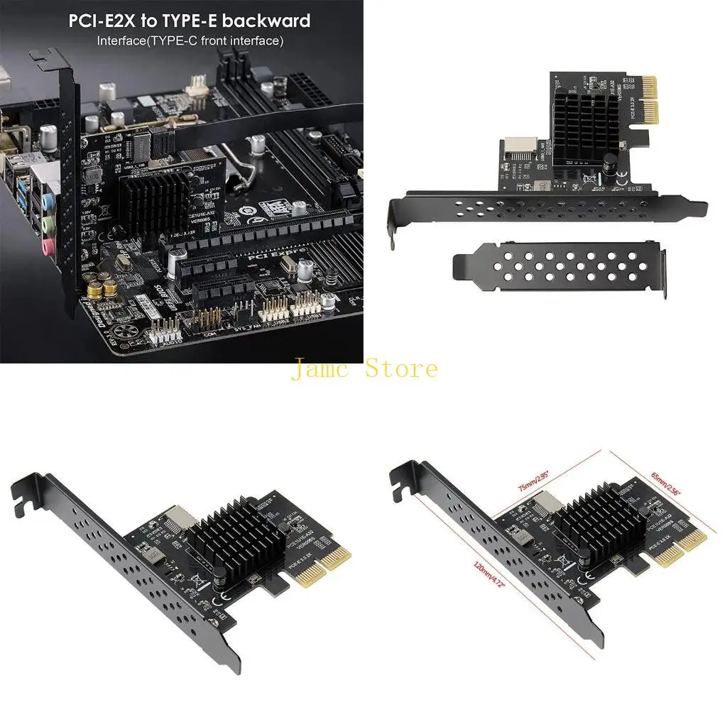 

LX0B USB3.1 TO TYP E PCI-E Адаптер расширения ASMEDIA ASM3142 10G PCE1U1E-A31 Чип