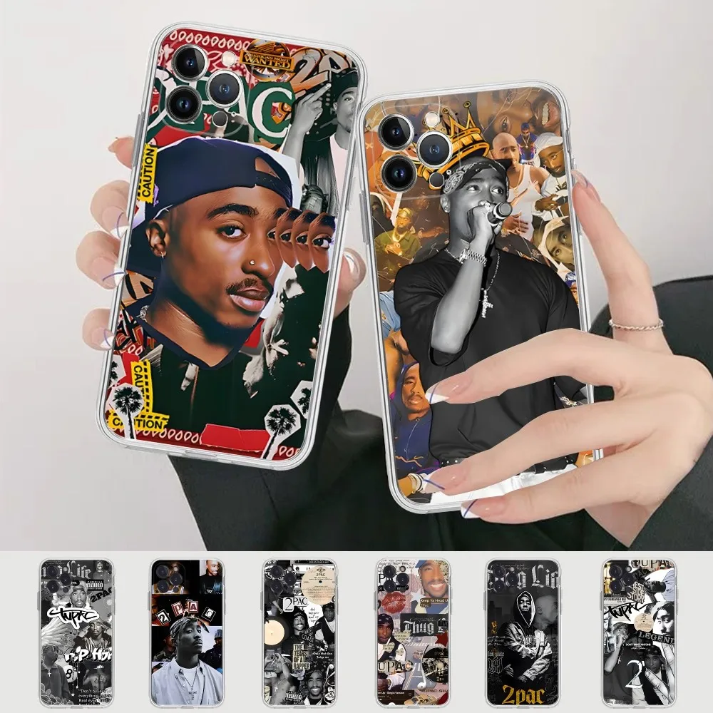 2-2PAC Rocky Rapper Phone Case For IPhone 16 15 8 7 6 6S Plus X SE XR XS 14 11 12 13 Mini Pro Max Mobile Case