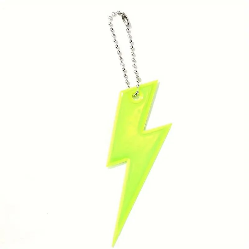Reflective Keychains, Colorful Lightning Design