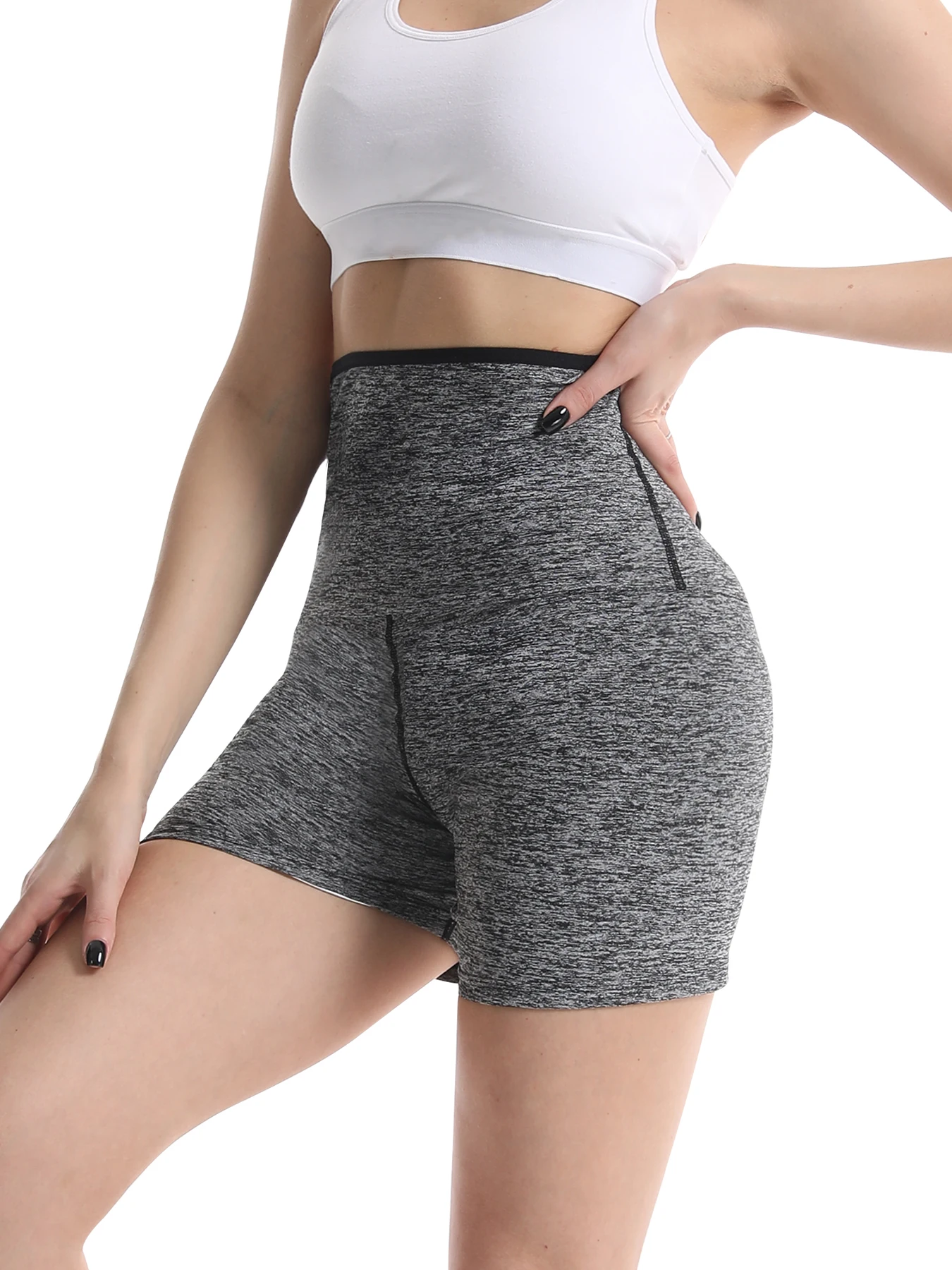 Sauna Sports Shorts For Women High Waist Slimming And Waist Training Shorts Sweating Exercise And Fitness Shorts