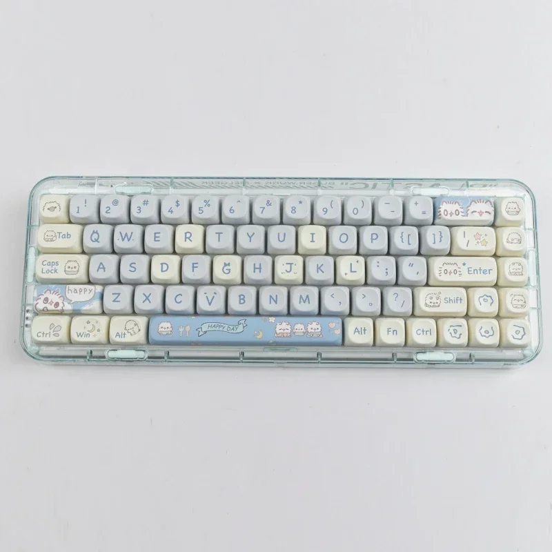 

14-клавишный GMK Cute Meow PBT Keycap MOA Profile Dye Sublimation Keycap для Gateron Cherry MX Switch Механическая клавиатура IK75 GK64