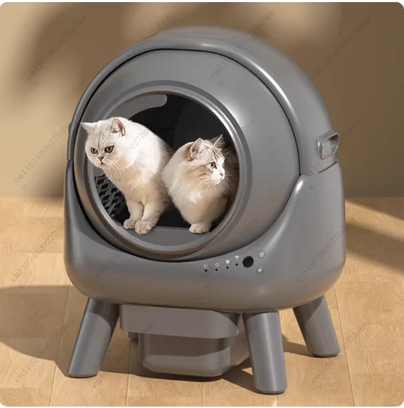 Luxury Advanced Sense Smart Cat Litter Box Cat Toilet Round Barrel High Value Deodorant Fully Enclosed Automatic High-end