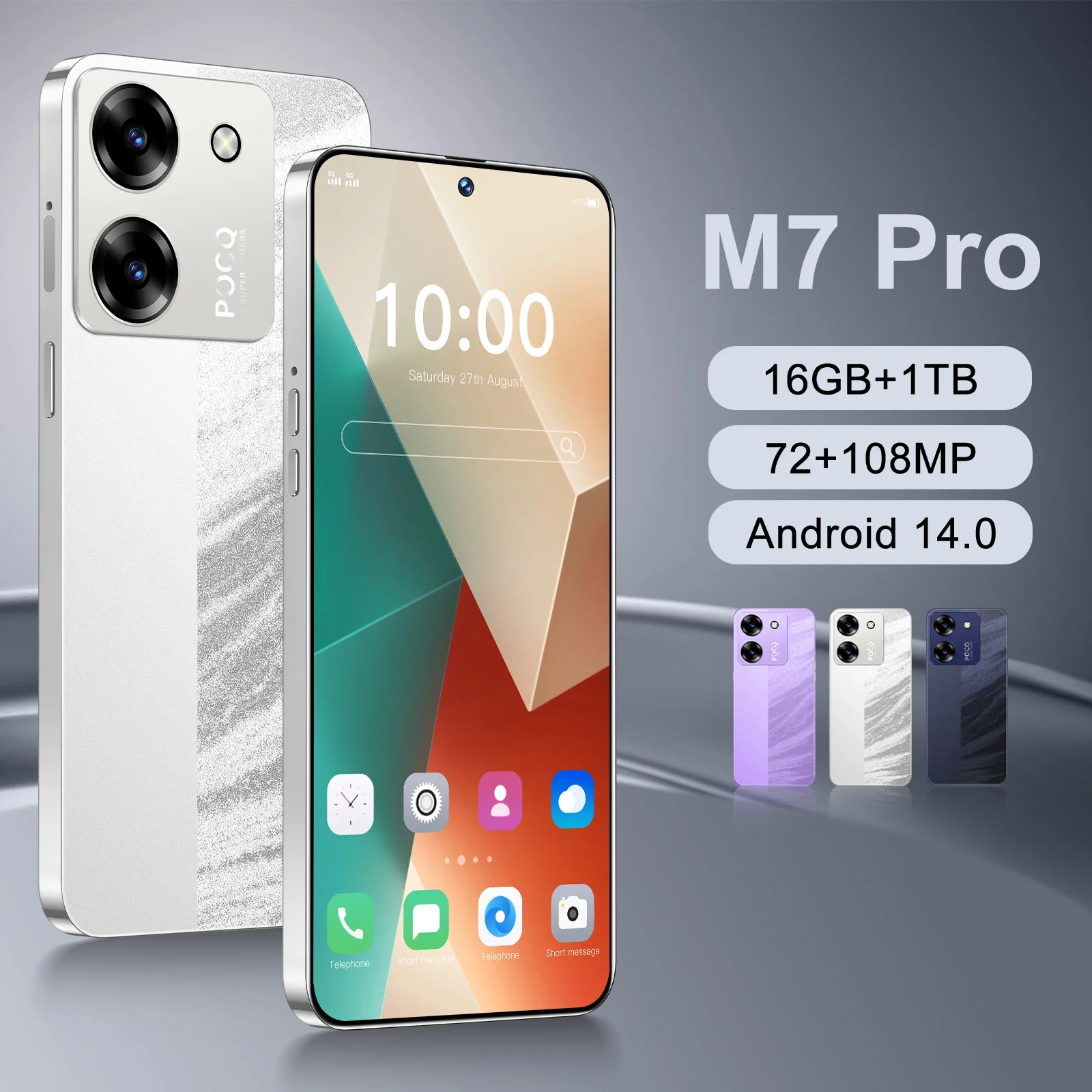 

Hot 2026 High Quality M7 Pro Original Intelligent 4G 5G Dual Card Dual Standby System Global Version 7800mAh Battery Arrival