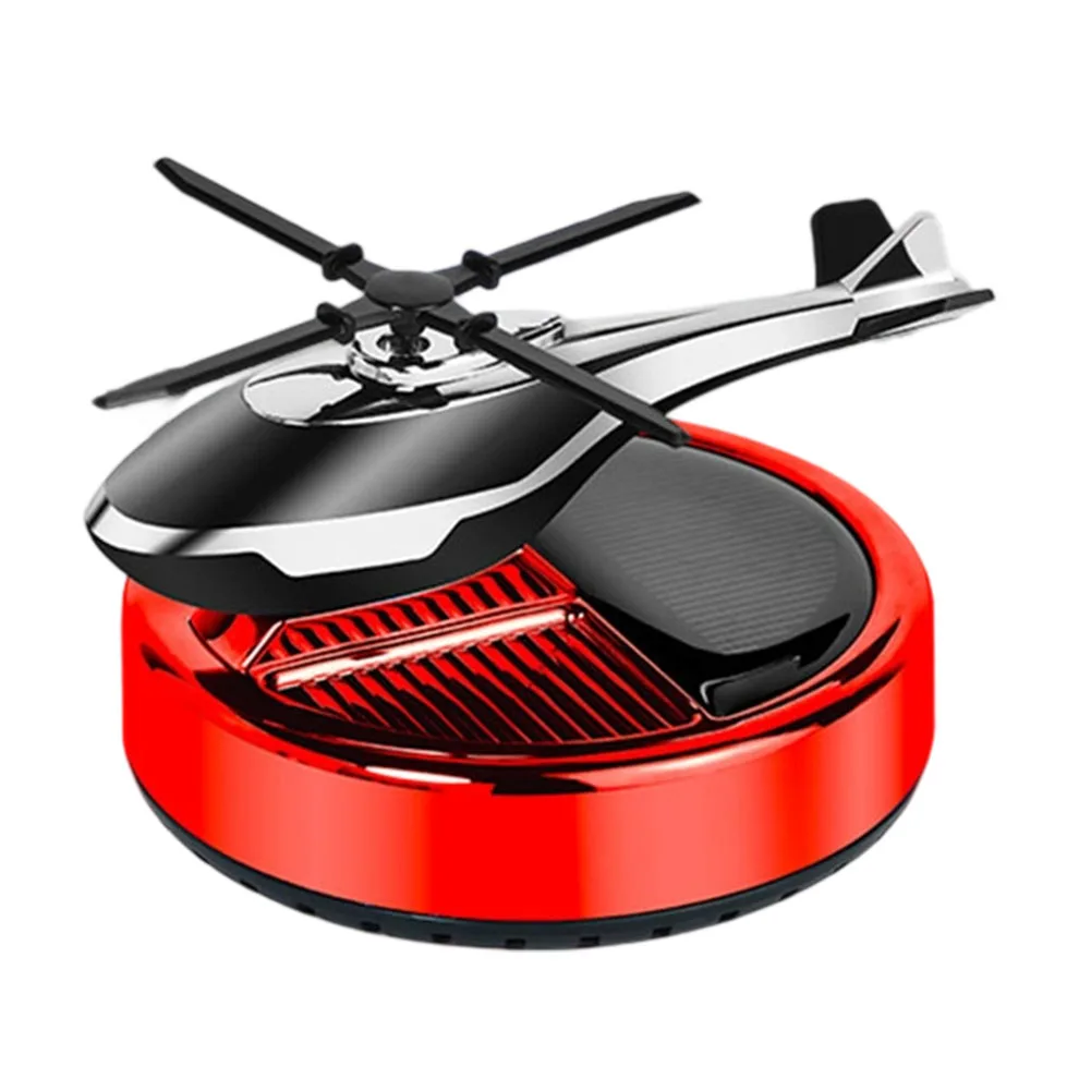

Solar Powered Rotating Car Diffuser Air Purifier with Airplane Style Ornament for Fresh Scent and Vehicle Decoration