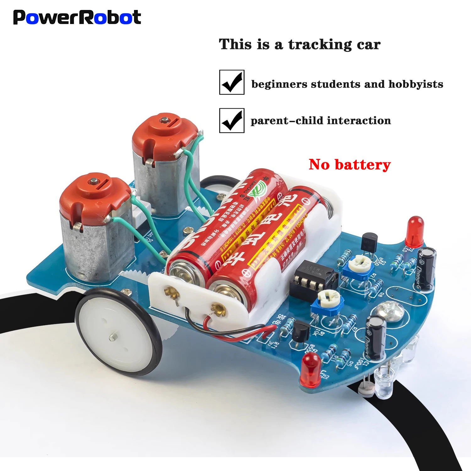 

Practice Soldering Learning Electronics Kit Smart Car Soldering Project Kits Line Following Robot Beginners DIY Electronics