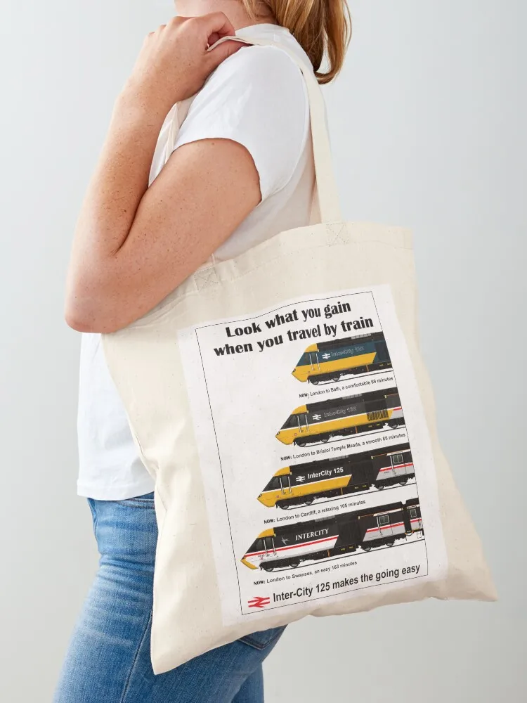 

intercity 125 1970s & 80s poster Tote Bag the tote bag tote bag screen Gift Beach