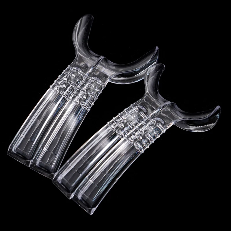 

2pcs Dental Mouth Opener Lip Cheek Retractor Left and Right Plastic Half-Lip Retractor Mouth Gag Photographic Tool