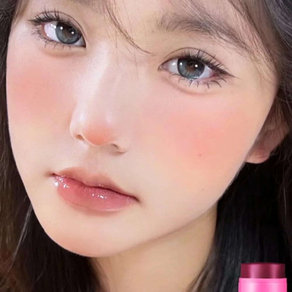 2PCS 4 Colors Multi-Use Lip Gloss Fashion Matte Finish Facial Contour Rouge Long Lasting Formula 3-in-1 Design