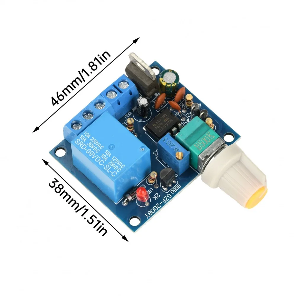 

9-15V Adjustable Frequency Switch Relay 10A Mixed Frequency Flicker Flash Lamp Swing Motor Forward and Reverse Controller
