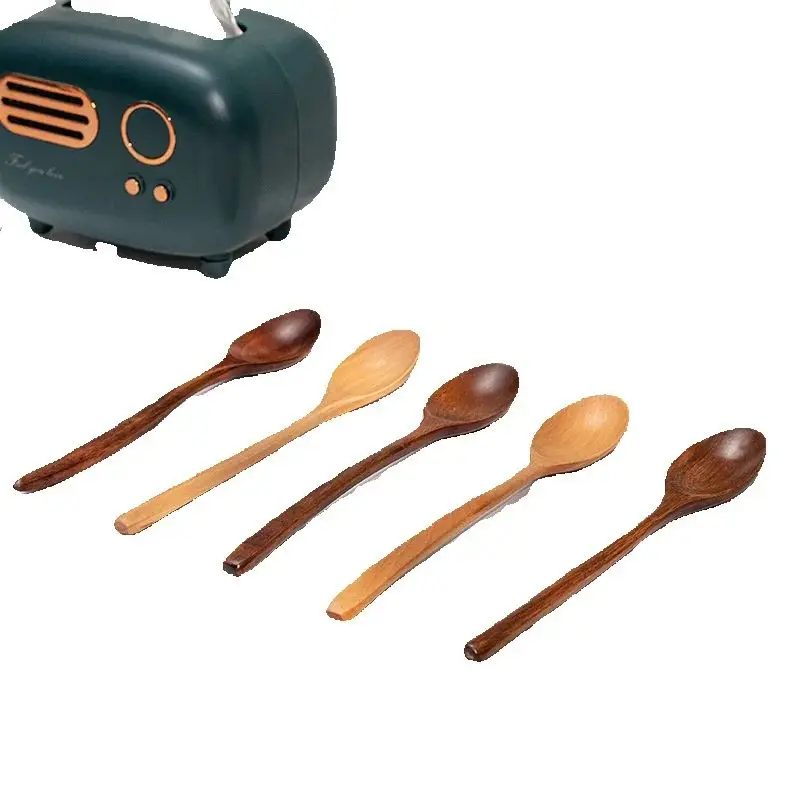 1pc Wooden Spoon Tableware Kitchen Cooking Utensil Tools Soup Tea Spoon Catering Cooking Tool Coffee Soup Teaspoon Honey Spoon
