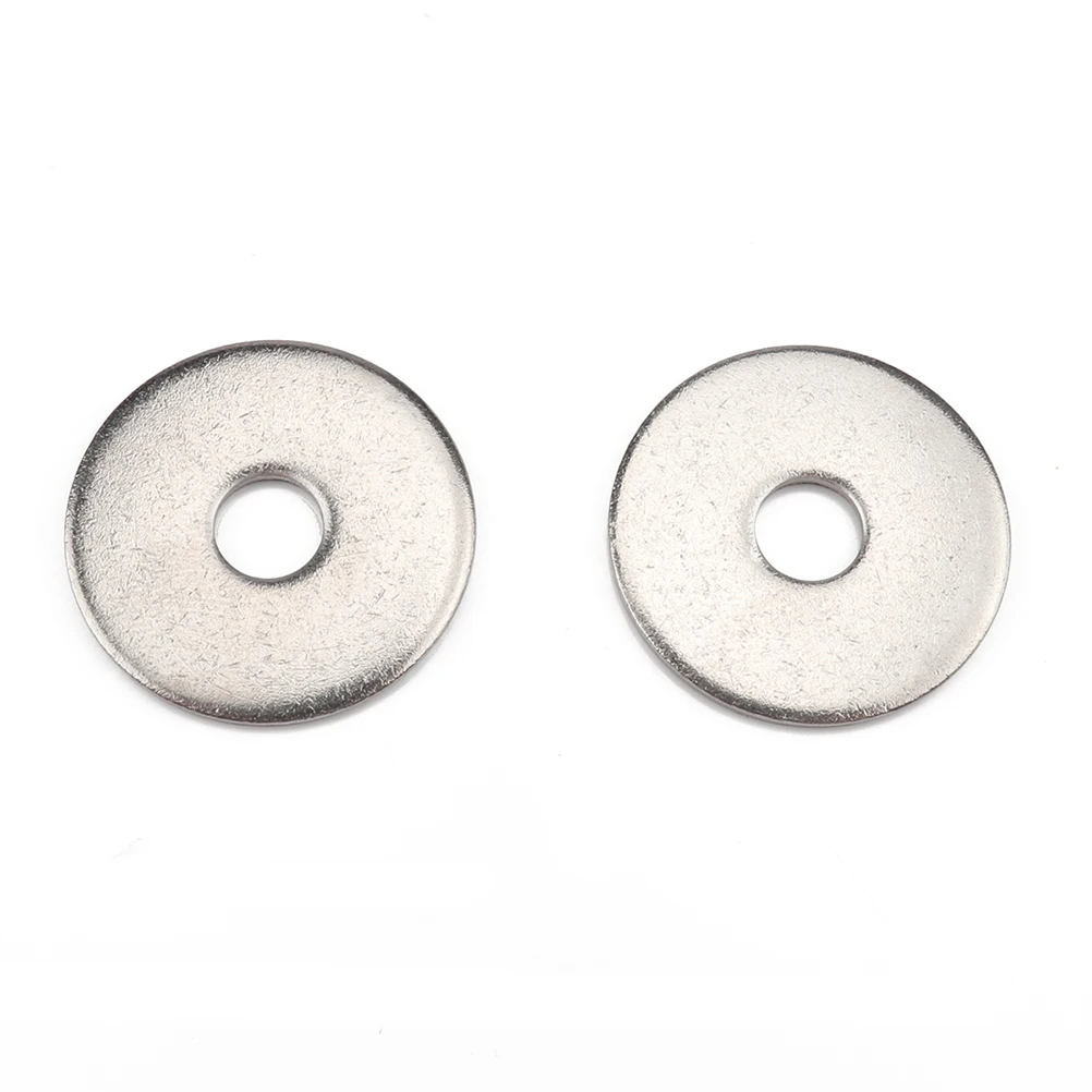 

70Pcs A2 Stainless Steel M5 Washers Plain Flat Gasket Rings for Cars Trucks Construction Machinery Anti Loosening