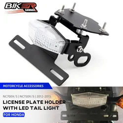 License Plate Holder with LED Tail Light For HONDA NC750X NC700X NC750S NC700 NC750 S X Fender Eliminator Motorcycle Accessories