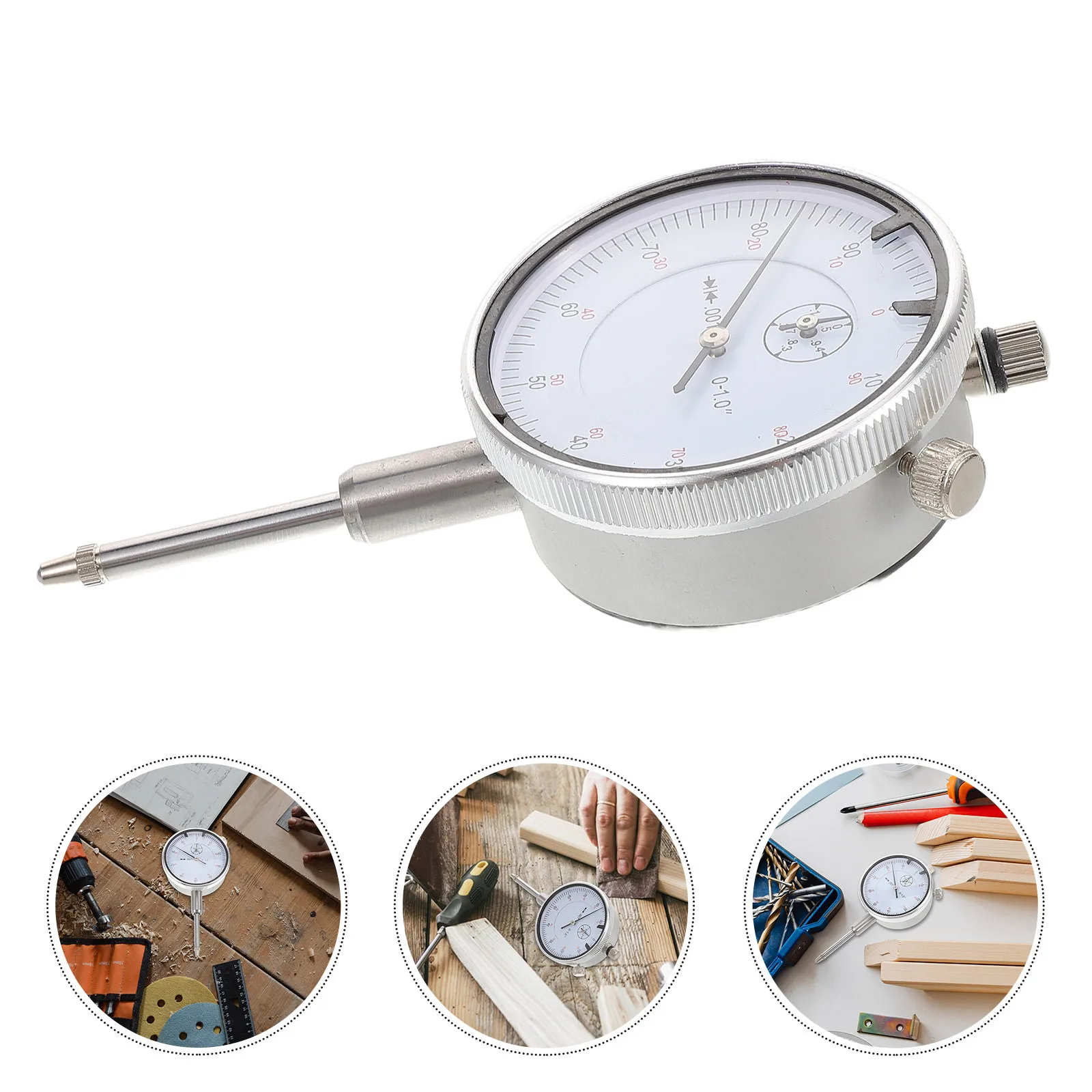

High Precision Dial Indicator 0-1 Inch 0.01mm Resolution for Machining Woodworking 3D Printing Industrial Measurement Test