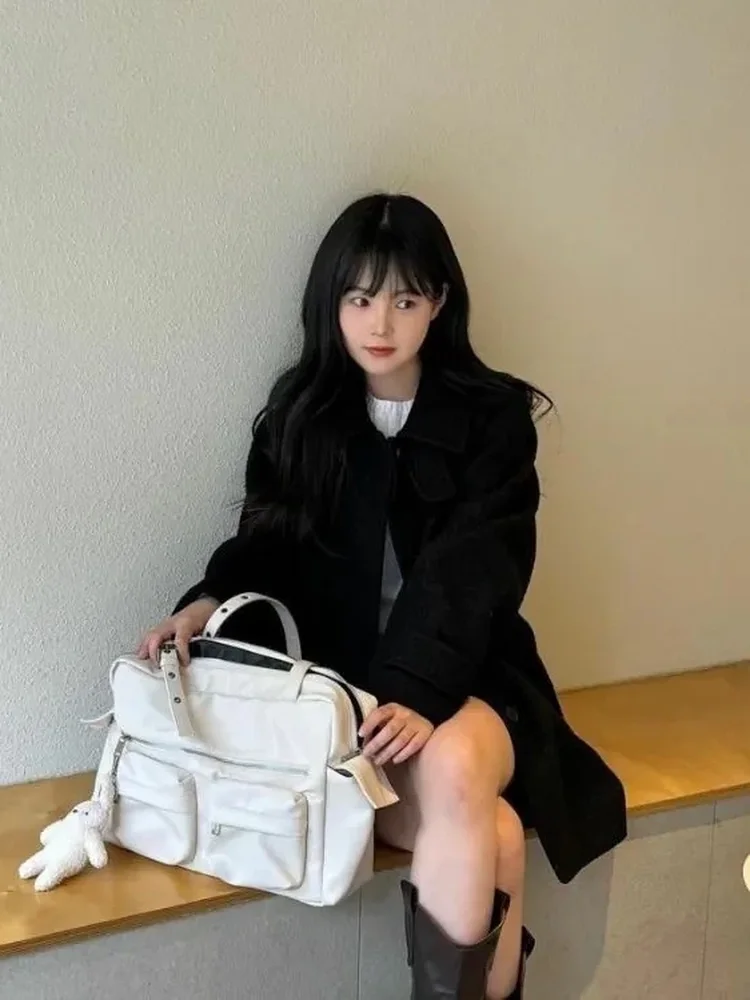 

Faionable Retro Large Capaci Handbag Tote Bag Single oulder Bag Commuter Bag Ladies Purse Daily Use Color