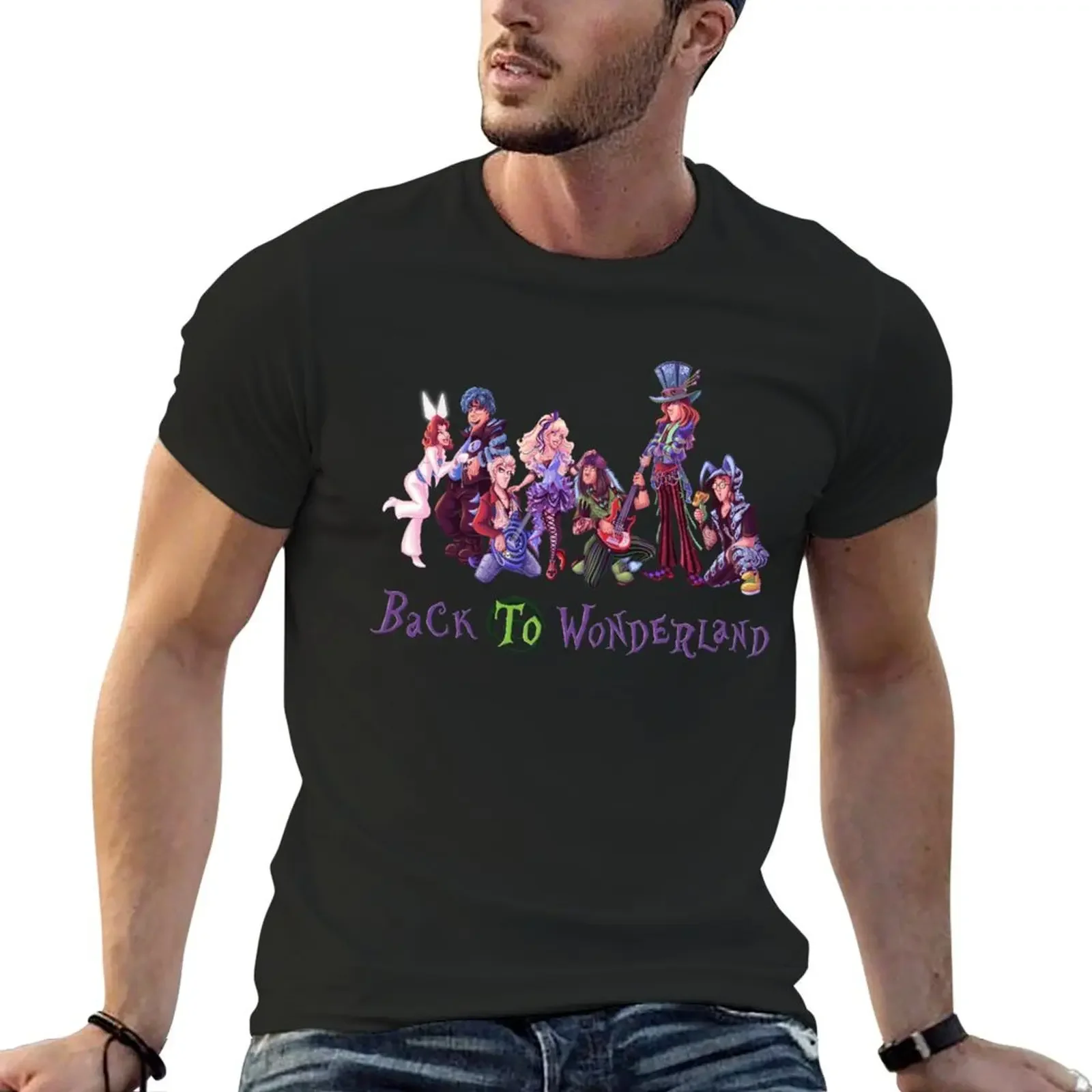 Back to Wonderland T-Shirt oversizeds new edition street wear korean fashion men t shirts high quality