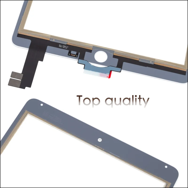 Good Quality For iPad Air 2 A1567 A1566 Touch Screen Glass Digitizer with flex cable Free Tools with Tempered Glass view 5