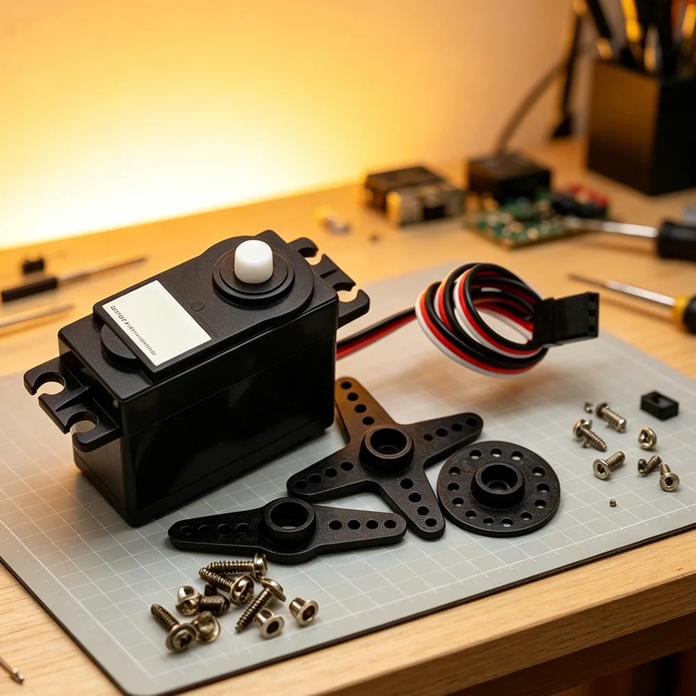 High-Torque DS04 Steering Engine 360° Continuous Rotation Motor DC Deceleration Motor For Smart Robotics Accessories