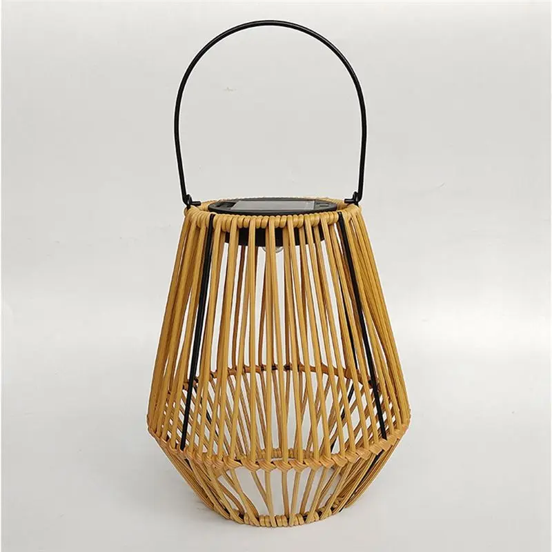 SYW-Solar Rattan Garden Lights Outdoor Camping Home Courtyard Garden Pavilion Restaurant Led Garden Lights