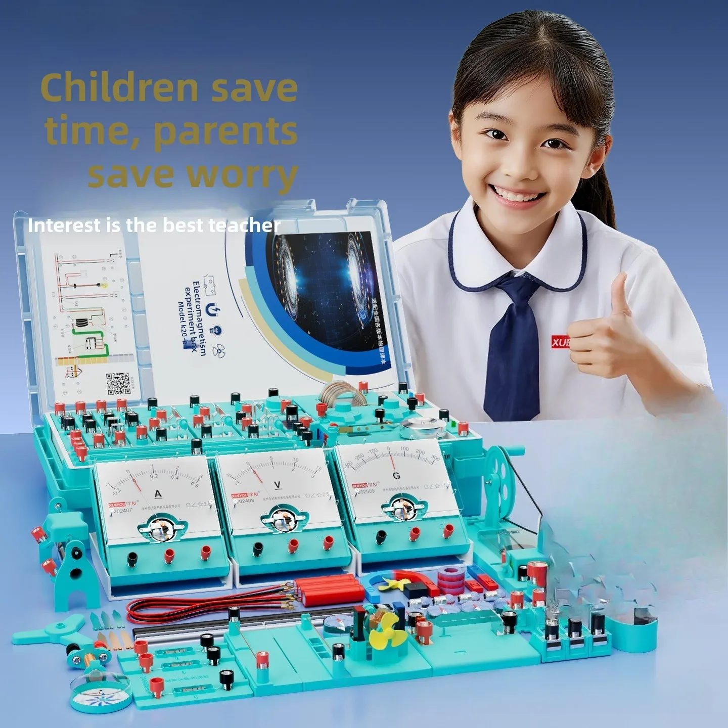 Electricity Experiment Kit Junior High School Electromagnetics Physics Experiment Equipment  Circuit Experiment Kit  2026