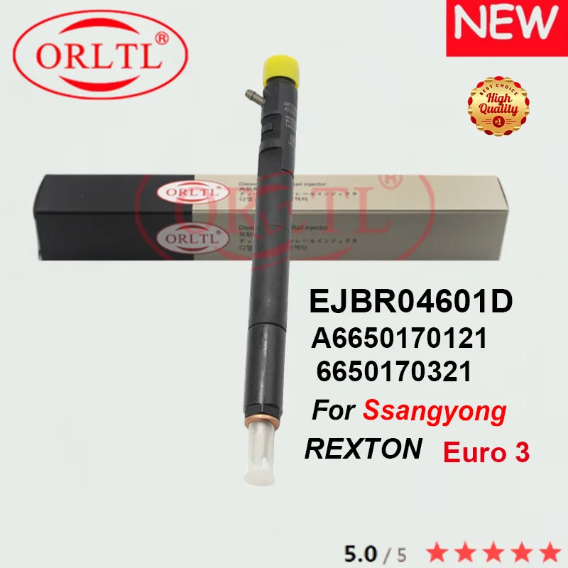 

EJBR04601D For SSANGYONG REXTON 6650170321 Nozzle L138PRD Valve 9308-621C Repair Kits 7135-649 Euro 3 Common Rail Fuel Injector