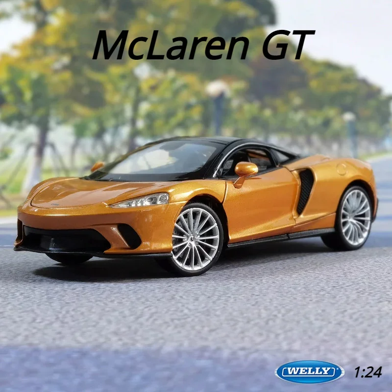 

WELLY 1:24 McLaren GT Sports Car Diecast Car Classic High Simulator Metal Alloy Toy Car Model Car For Children Gift B411