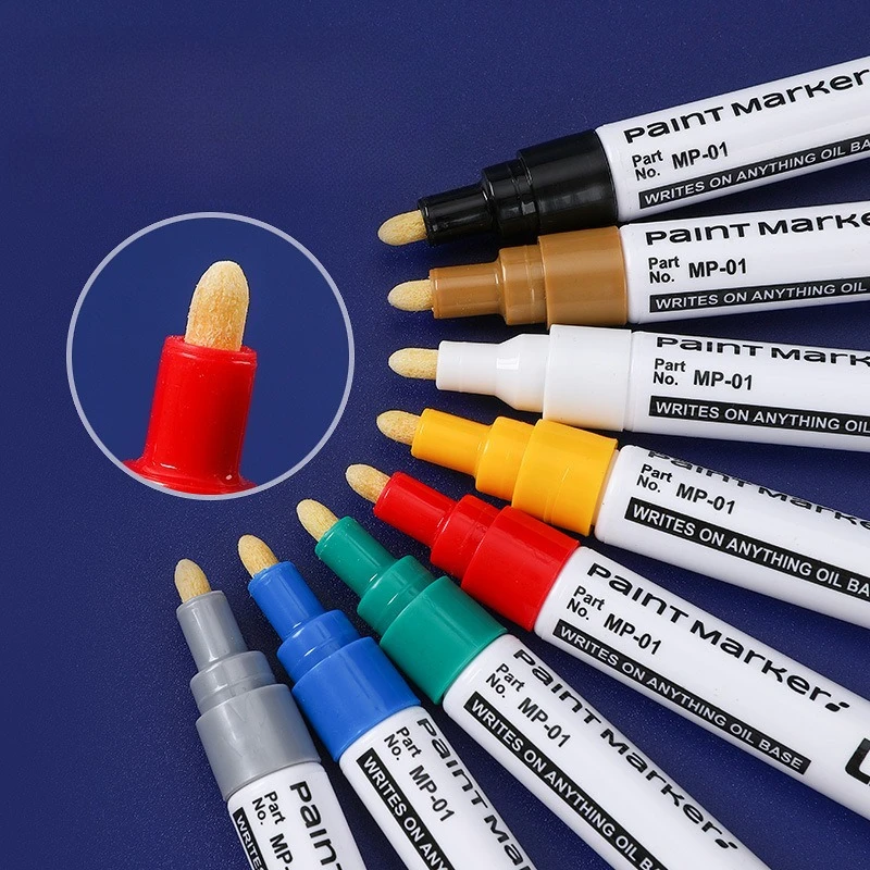 قلم طلاء معدني مقاوم للماء مكون من 12 لونًا مناسب لقوائم بيسترو السيارة وأي أسطح غير مسامية #3