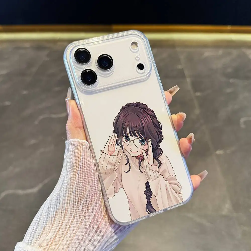 حافظة هاتف K-kaoru Hana Wa Rin To Saku لهاتف iPhone 17,16,15,14,13,12,11 Pro,Max,Plus,X,XS,XR,SE4,E غطاء ناعم شفاف صغير