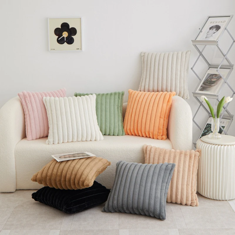 45x45cm Long Plush Cushion, Waist Pillow Backrest Modern Simplicity Business Gifts Souvenir Headrest Home Decoration Accessories