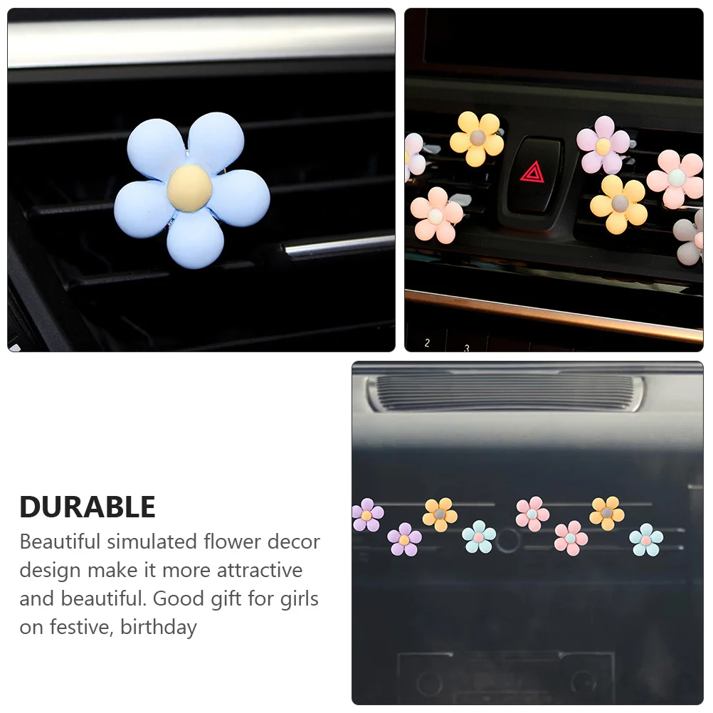 

5pcs Car Air Outlet Clips Flower Air Freshener For Vehicle Vent Decor Aromatherapy Diffuser Car Accessories Gift