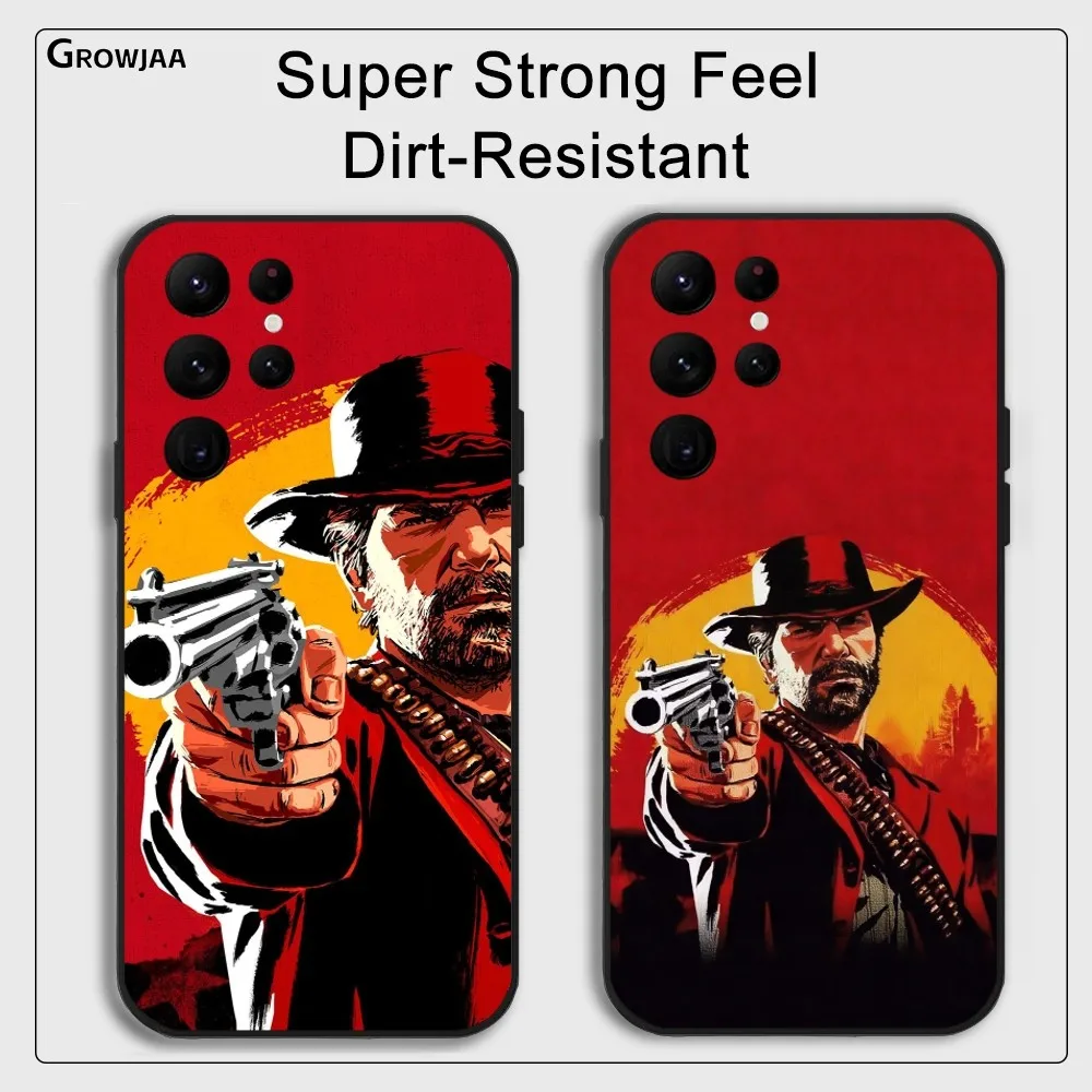 R-Red D-Dead R-Redemption 2 Phone Case For Samsung Galaxy S25 S24 S22 S23 Ultra S21 S20 Plus 5G Protective Silicone Funda