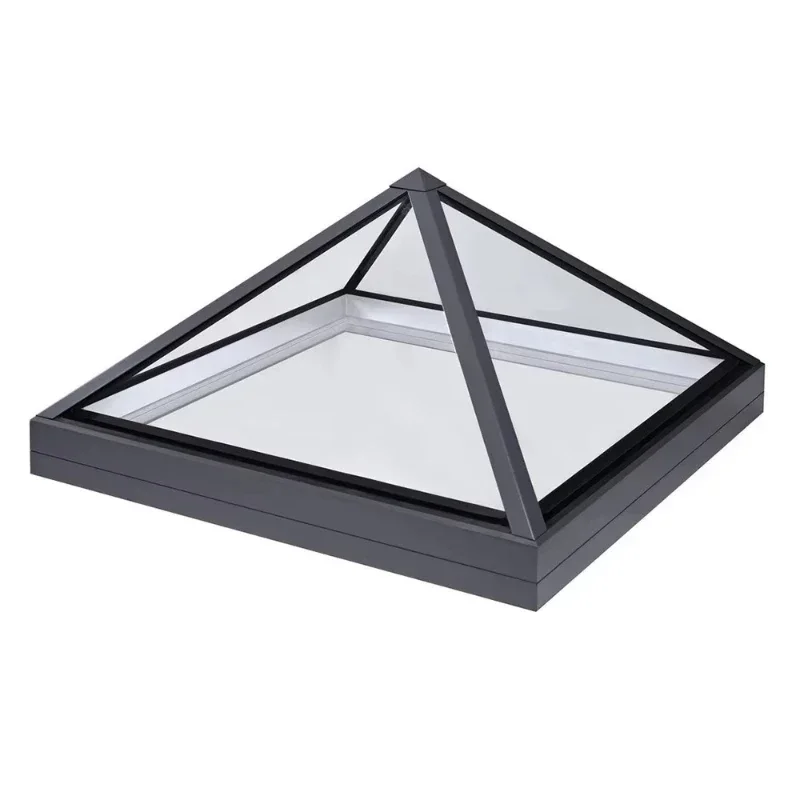Fixed skylight with laminated security tempered glass roof window