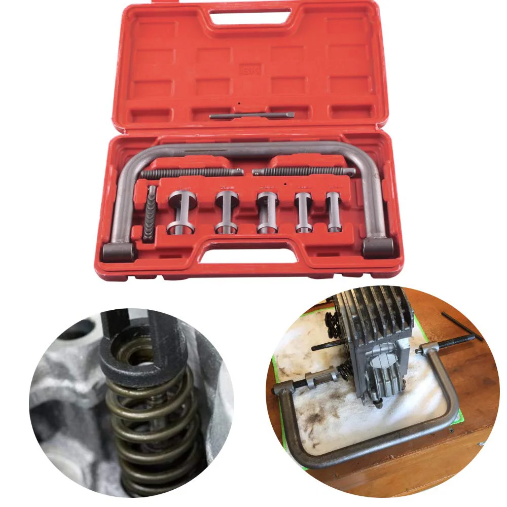 Podofo 10 قطعة صمام الربيع ضاغط المشبك مجموعة المحرك الربيع ضاغط صمام صمام الربيع ضاغط عدة #6