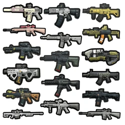 New 3D PVC M416 Q Edition Rubbe Armband Backpack Morale Collection Pink SR 25 Military Hook&Loop Patches for Clothing