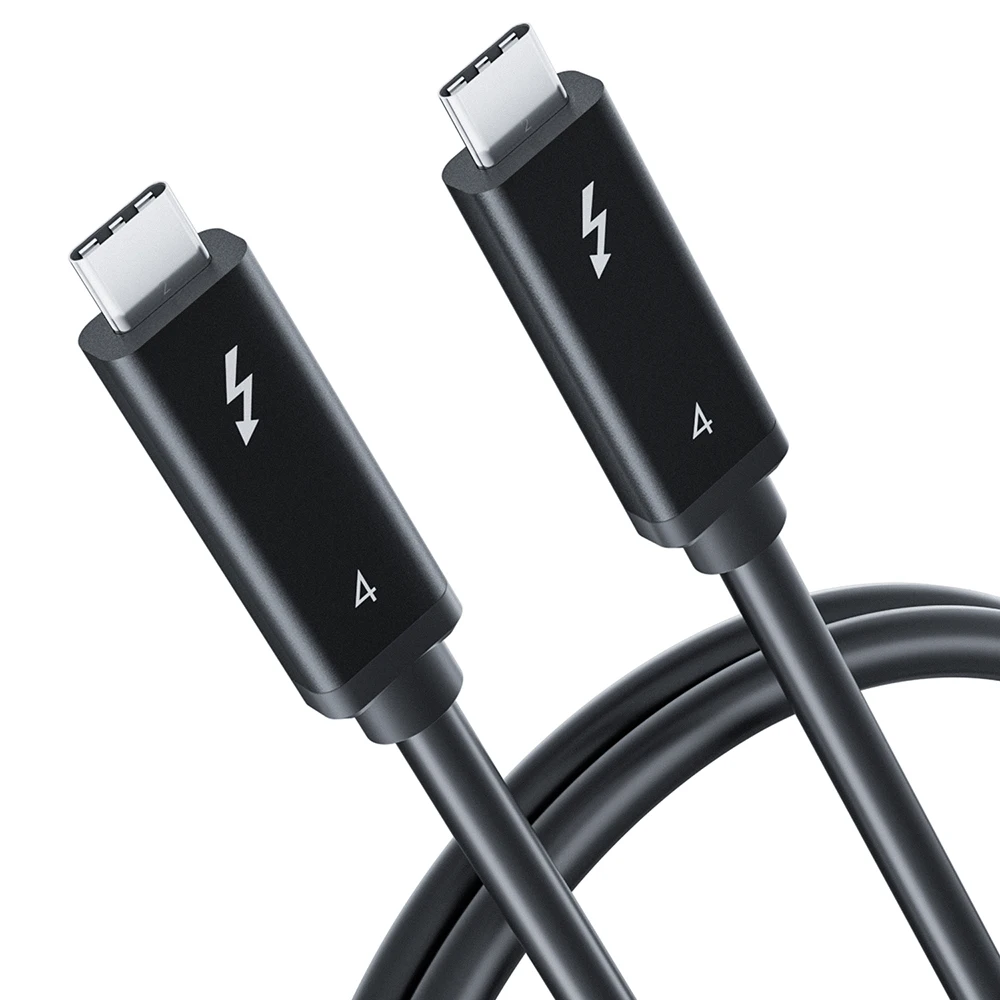 Thunderboolt 4 kabel z certyfikatem 40G Thunderbolt 3 kabel 0.8M do doków z piorunami Apple Macbook Pro Mac mini Imac Dell