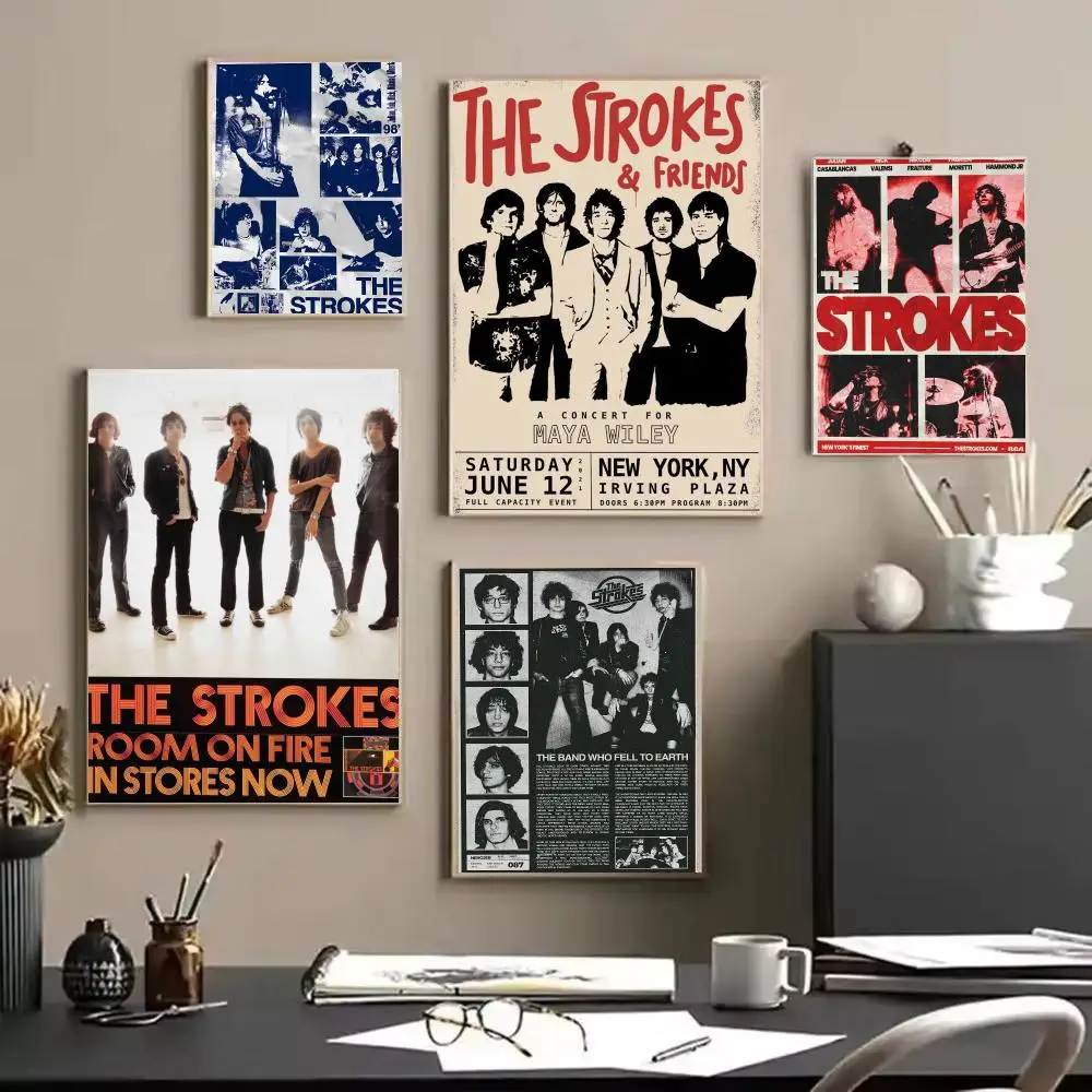 Back T-The Strokes Poster Modern Aesthetic Wall Art | Stylish Bedroom Home Decor & Unique Gift Ideas