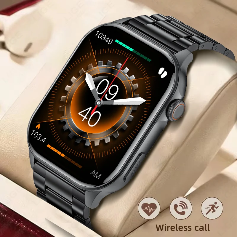 

LIGE 2.01inch HD Resolution 240*296 Display Smart Watch Bluetooth Calling Music Playback Heart Rate Monitoring Smartwatches IP67