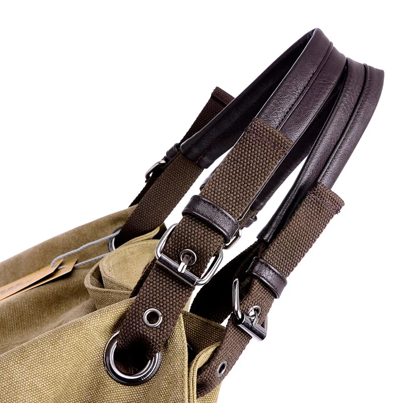 Frauen Leinwand Messenger Bags Weiblichen Umhängetaschen Solide Schulter Tasche Mode Lässig Designer Weiblichen Handtasche Große Kapazität Tote – Detail 11
